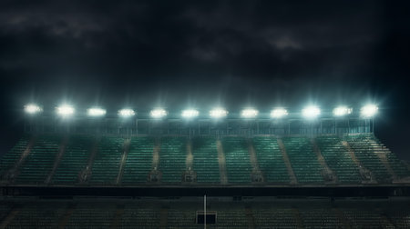 Generative AI light of stadiumの素材