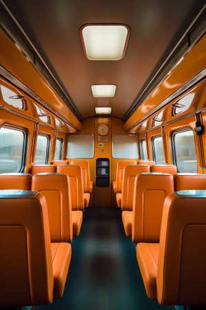 Generative AI Sydney train wagon interiorの素材