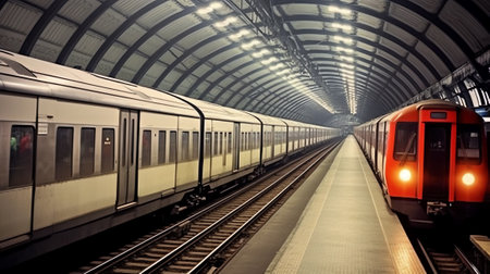 Generative AI London / UK - 05/08/2020: London's busy area, popular destination empty as people selfの素材