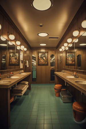 Generative AI Toilet facilities on Swiss Trainの素材