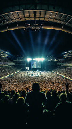 Generative AI Melbourne, Australia - 7th September, 2017: View of the Melbourne Cricket Ground (MCG)の素材