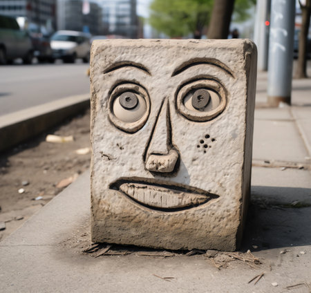 Generative AI Concrete sidewalk detail from New Yorkの素材