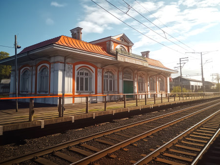 Generative AI train stationの素材