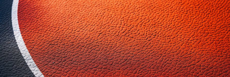 Generative AI Blue Sports Court A detail of a colored sports court, lines and shadowの素材