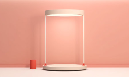 Generative AI Studio Backdrop. Vector.の素材