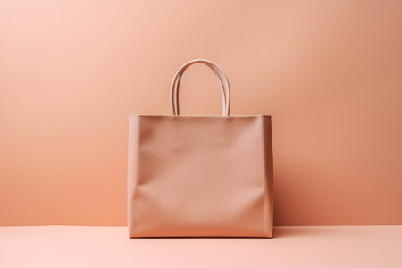 Generative AI Plastic supermarket basket on pink background with shadow. Minimal shopping conceptの素材