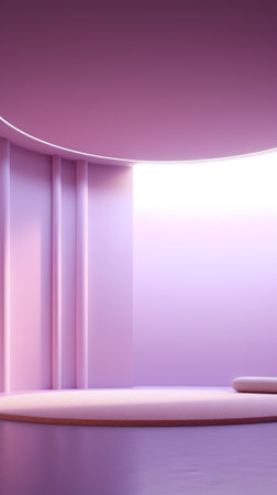 Generative AI Light Purple Background - Blank Pastel Purple Color Gradient Background Room, Studio,の素材