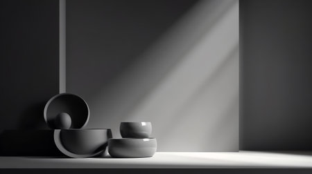 Generative AI Luxury gray abstract background. Modern layout design, studio ,room. Business report wの素材