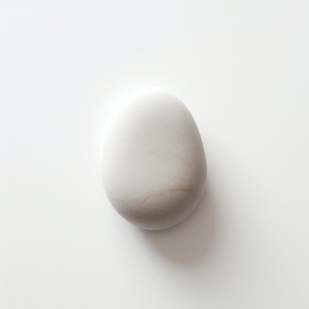 Generative AI Business concept - empty stone floor top isolated on white background for display or mの素材
