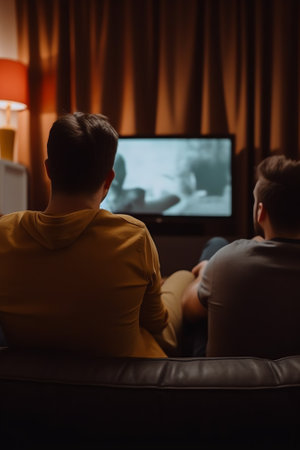 Generative AI Waiting in the waiting room while watching tvの素材