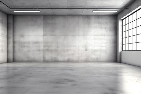 Generative AI Empty Studio Background, Concrete textureの素材
