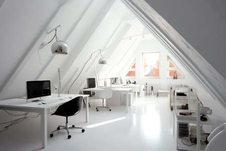 Generative AI sunny white loftの素材