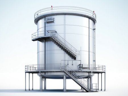 Tanks for the chemical in the industryの素材