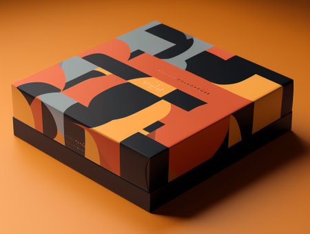 Cake Box (Internal measurement 13x13x12cm) and Die-cut Pattern. Ease of assembly, no need for glue. The .eps file is full scale and fully functional. Prepared for real cardboard prの素材