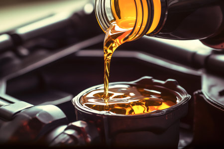 Motor oil in plastic canisterの素材