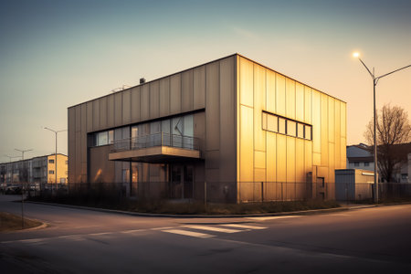 Old industrial building in a suburbの素材