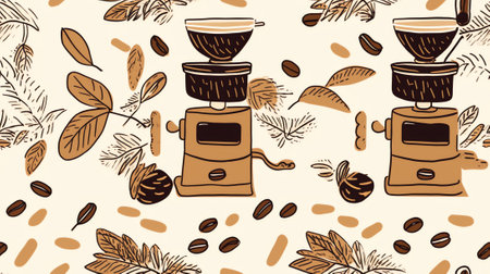 coffee brown texture, freehand drawnの素材