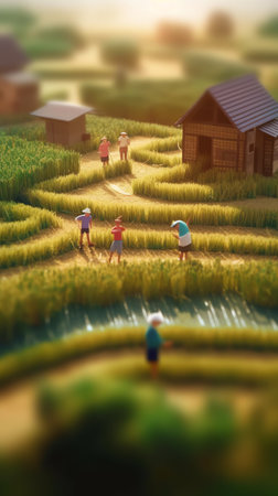 Abstract Defocused Blurred Background Photo A wheelbarrow on the ground, at a house construction site in the Cikancung area - Indonesia. Not Focusの素材