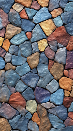 Urban background from beautiful multicolored paving slabsの素材