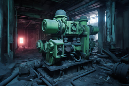 Abandoned industrial machineryの素材