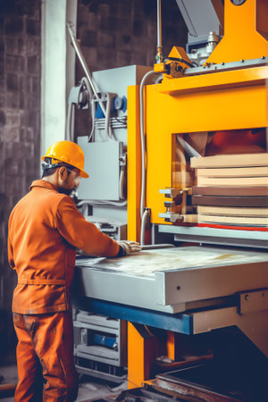 Marble processing machine in factoryの素材
