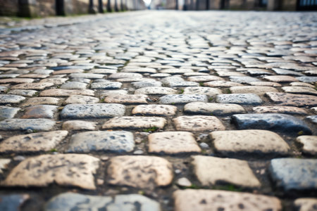 background of paving slabs receding into the distanceの素材