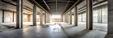 Reinforced concrete hollow attic factory buildingの素材