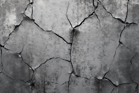 Texture, wall, concrete, it can be used as a background. Wall fragment with scratches and cracksの素材