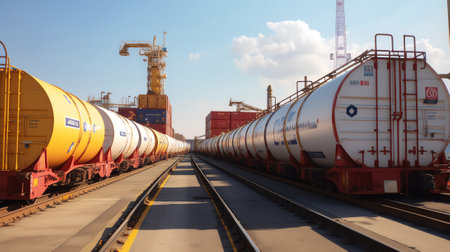 Editorial use only; a truck loaded with many empty steel barrels, taken at Buriram, Thailand, in July 2022.の素材