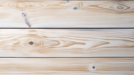 New planed wooden planks close-up. Advertising photo of construction materials. Background for wood sales.の素材