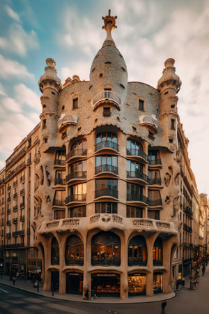 Barcelona, Catalonia, Spain, 2022, september, 12, Architecture in Barcelona, Catalonia, Spainの素材