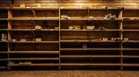 Flooring on shelves in a hardware store. materials and tools for construction and repair.の素材
