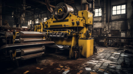 The workshop and equipment of the steel mill, Abandoned steel plant equipmentの素材