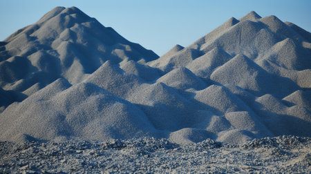 A deposit of refractory clay. A quarry for the extraction of natural resources.の素材