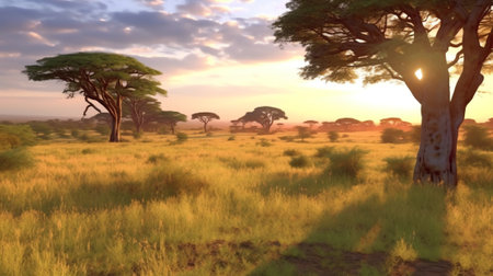 Kenya National Park's Natural Environmentの素材
