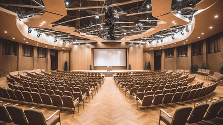 conference hall and theaterの素材