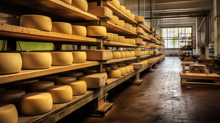 Generative AI : A typical cheese factoryの素材