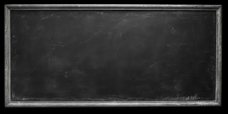 Generative AI : A washed school or university blackboardの素材