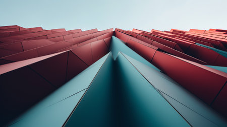 Generative AI : Abstract modern architecture background Texture pattern geometryの素材