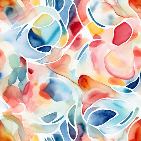 Generative AI : Abstract Watercolor Backgroundの素材