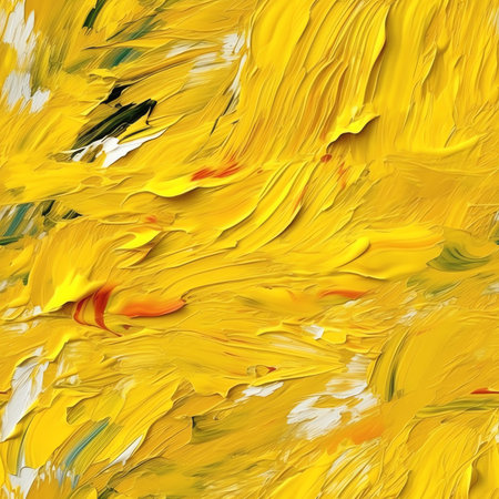 Generative AI : Abstract painting yellow colors hand painted detailsの素材