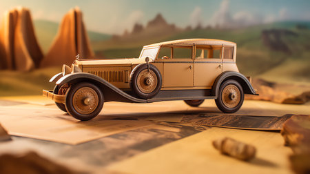 Generative AI : Antique Car modelの素材