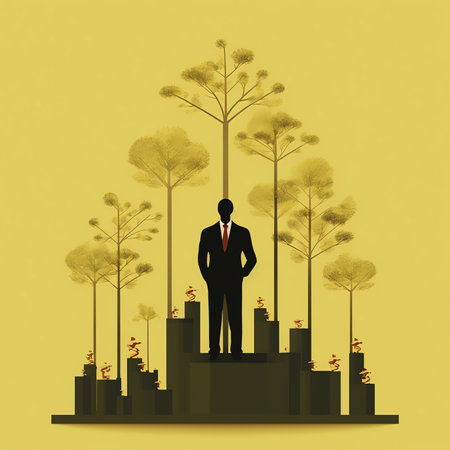 Generative AI : Businessman holding coin with tree growing on money coin stack and digital growth graph Green business growth Finance sustainable developmentの素材