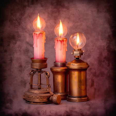 Generative AI : Candle toned imageの素材