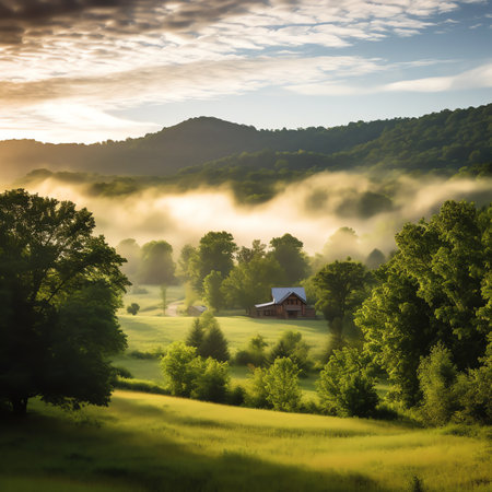 Generative AI : Cades Cove Great Smoky Mountains National Parkの素材