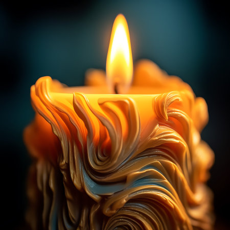 Generative AI : Candle toned imageの素材
