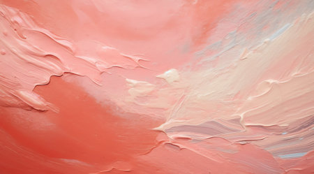 Generative AI : Detail of oil painted canvas in pink tonesの素材