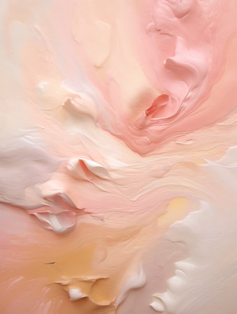 Generative AI : Detail of oil painted canvas in pink tonesの素材