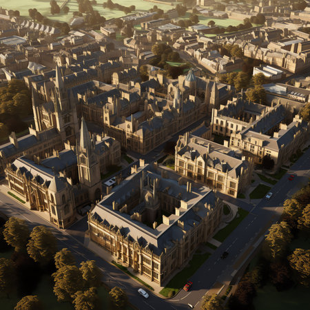 Generative AI : England Oxford University College High Schoolの素材