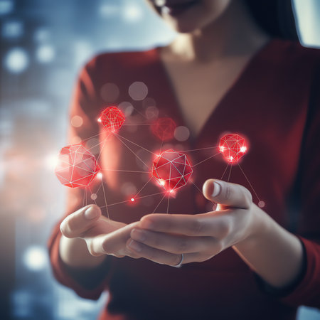 Generative AI : Female doctor holding virtual Lungs in hand Handrawn human organ copy space on right side raw photo colors Healthcare hospital service concept stock photoの素材